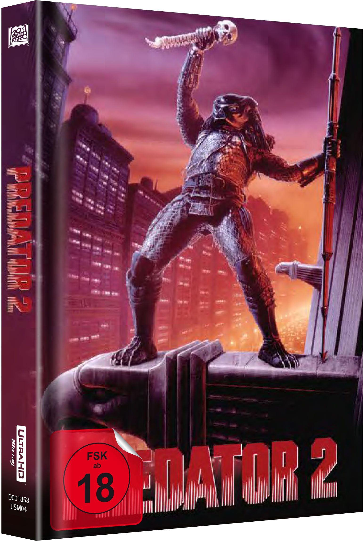 Predator 2 UHD (Media Book) Exklusiv  Cover C 4K Ultra HD Blu-ray + Blu-ray