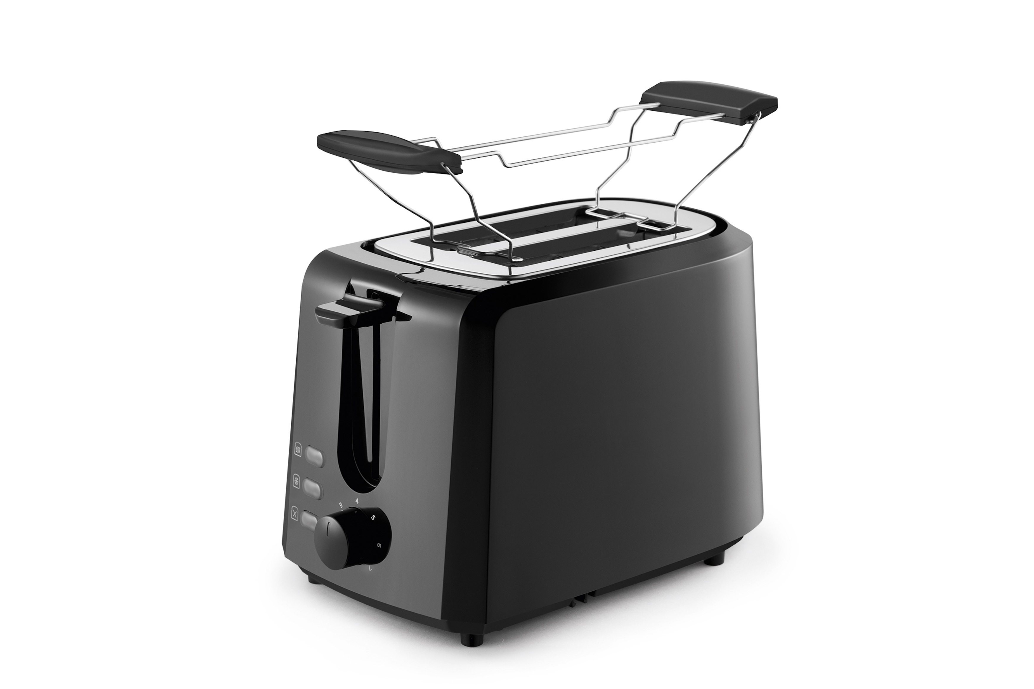 GRUNDIG TA 4620 Harmony Toaster Schwarz (850 Watt, Schlitze: 2)