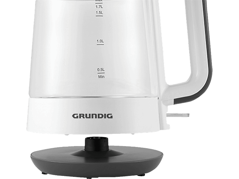 GRUNDIG WK 5860 Newline Wasserkocher, Weiß/Schwarz