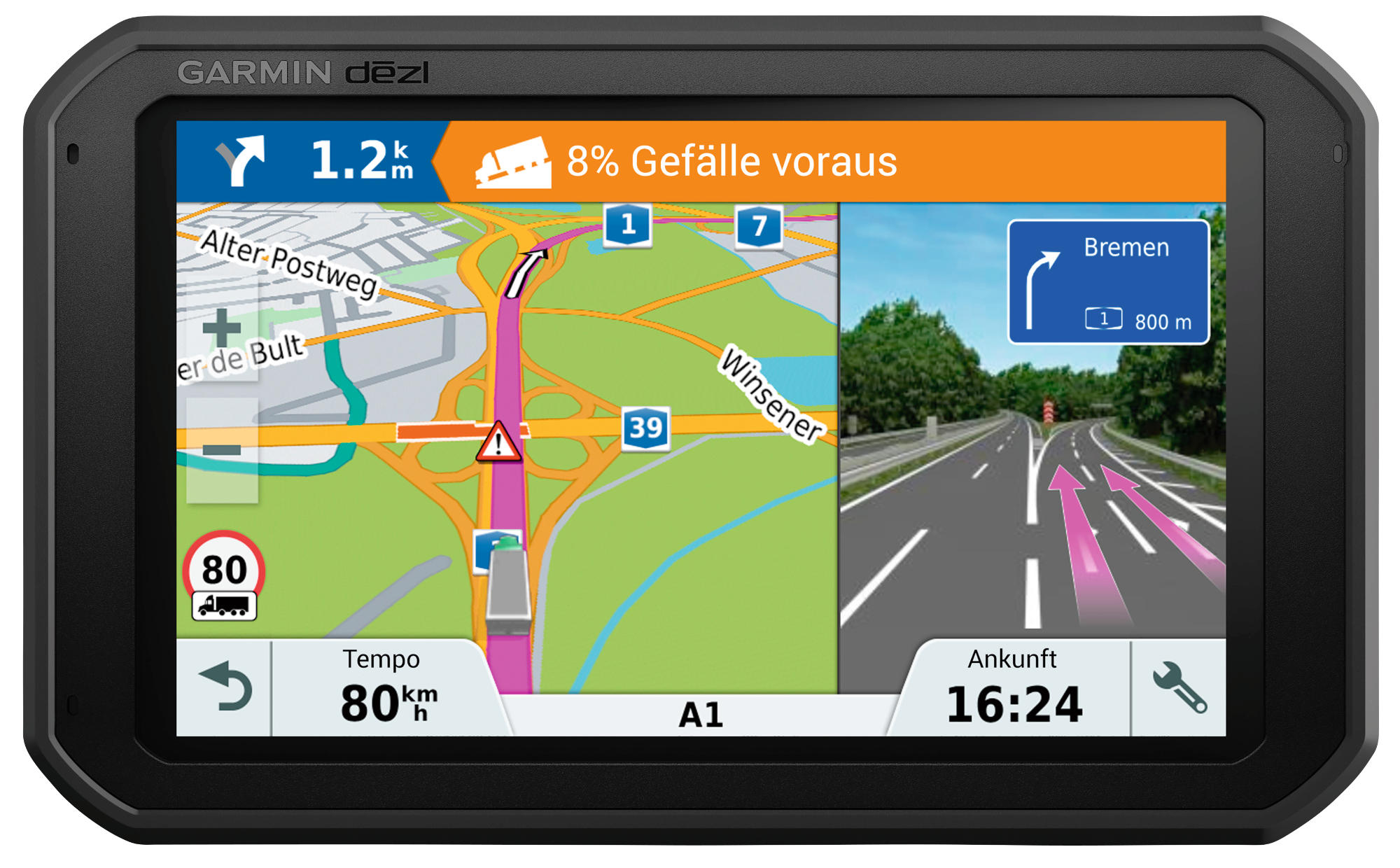 GPS - Garmin Dezlcam 785 Lmt-D, 7", Europa, 1 hora, Bluetooth, Negro