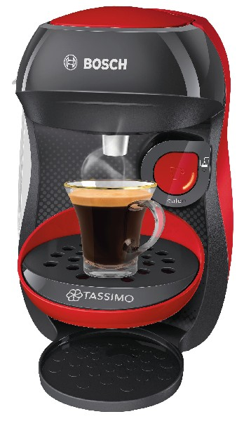 Cafetera Bosch Tassimo happy tas1003 roja 1400w 0.7l tas1001 1400 capacidad 0.7 calentador de flujo continuo bosh multibebida