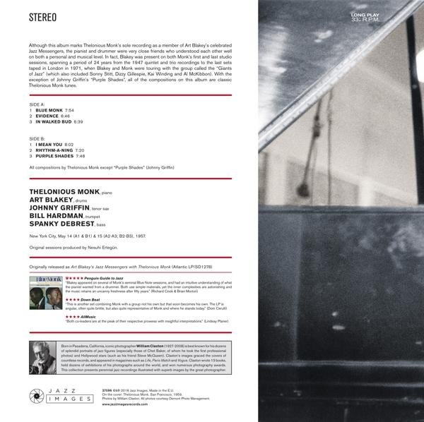 Thelonious & Art Bl Monk - Blue Monk W/Art Blakey (Gatefold)  - (Vinyl)