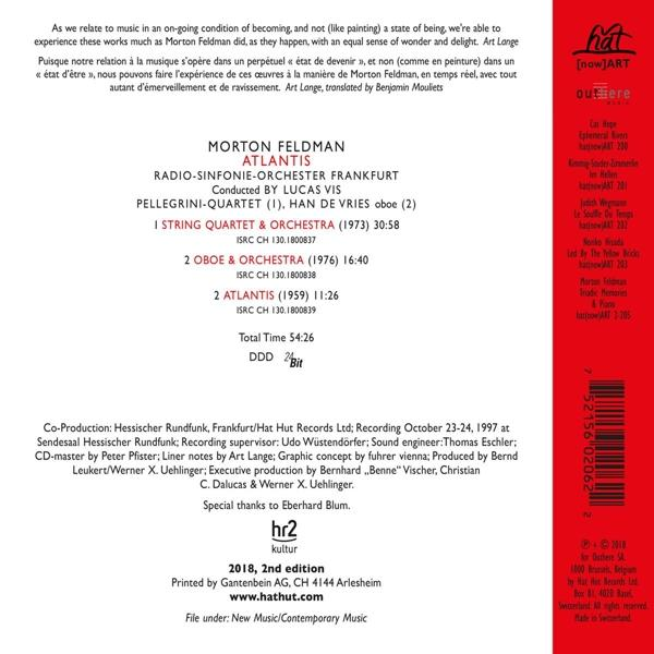 Vis/Pellegrini-Quartet/Radio SO Frankfurt/De Vries - Atlantis  - (CD)