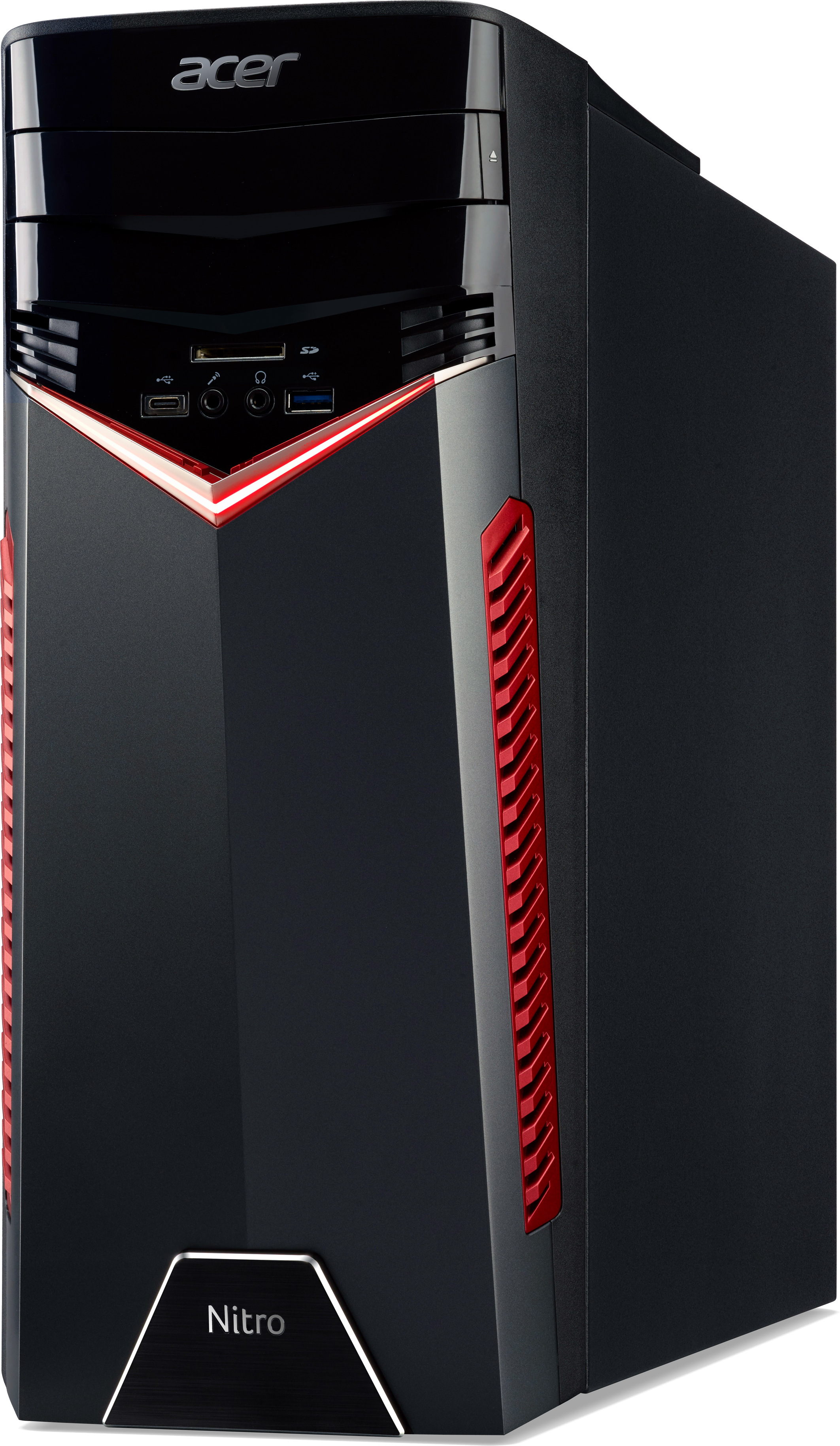 ACER Desktop PC Nitro GX50-600 (DG.E0WEV.002) - (Ausstellungsstück) Desktop PC, Intel® Core™ i5-8400 Prozessor
(9MB Cache, bis zu 4 GHz), 8 GB RAM HDD, Schwarz