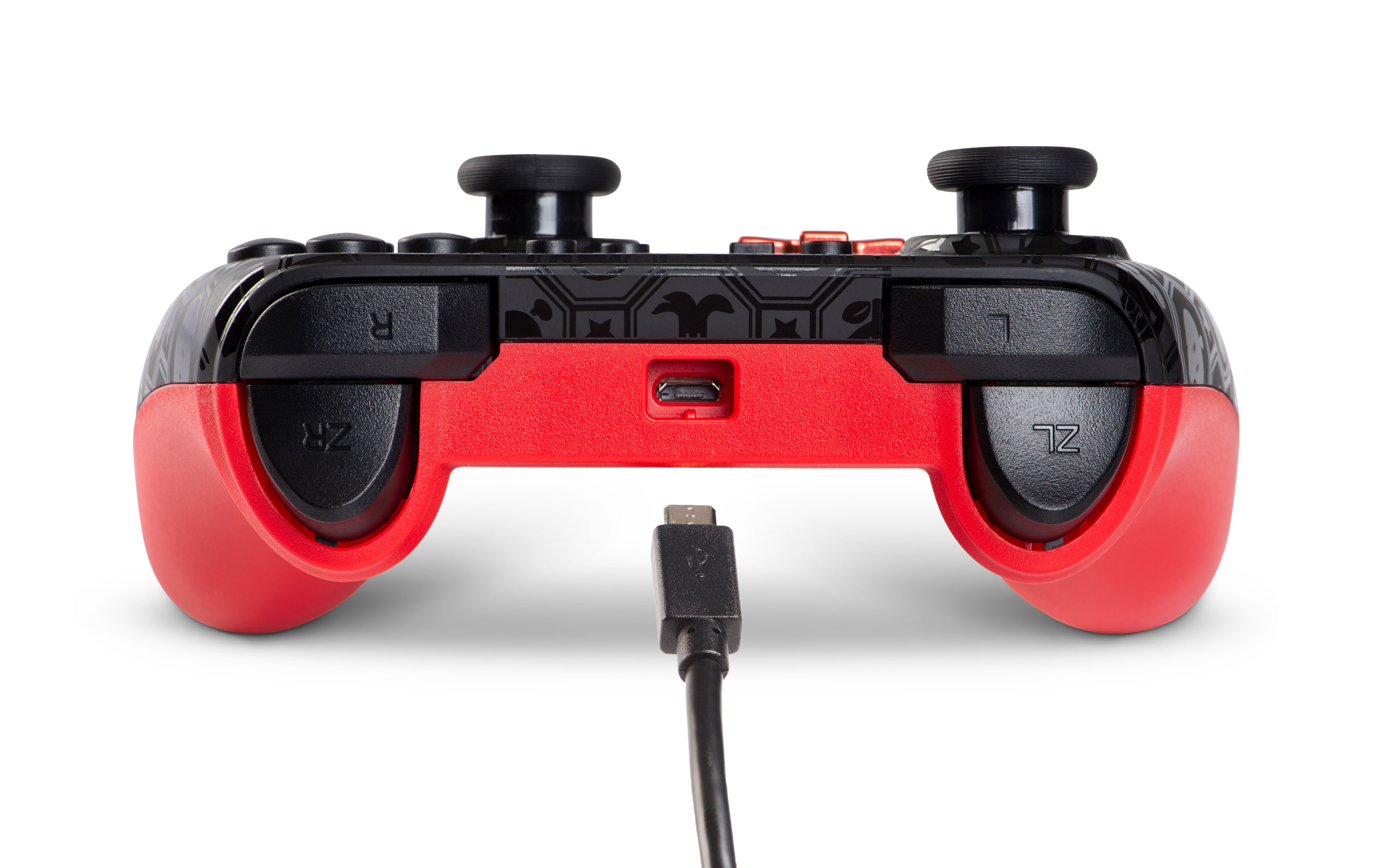 POWERA Switch Wired Controller Shadow Mario Controller Rot für Nintendo Switch