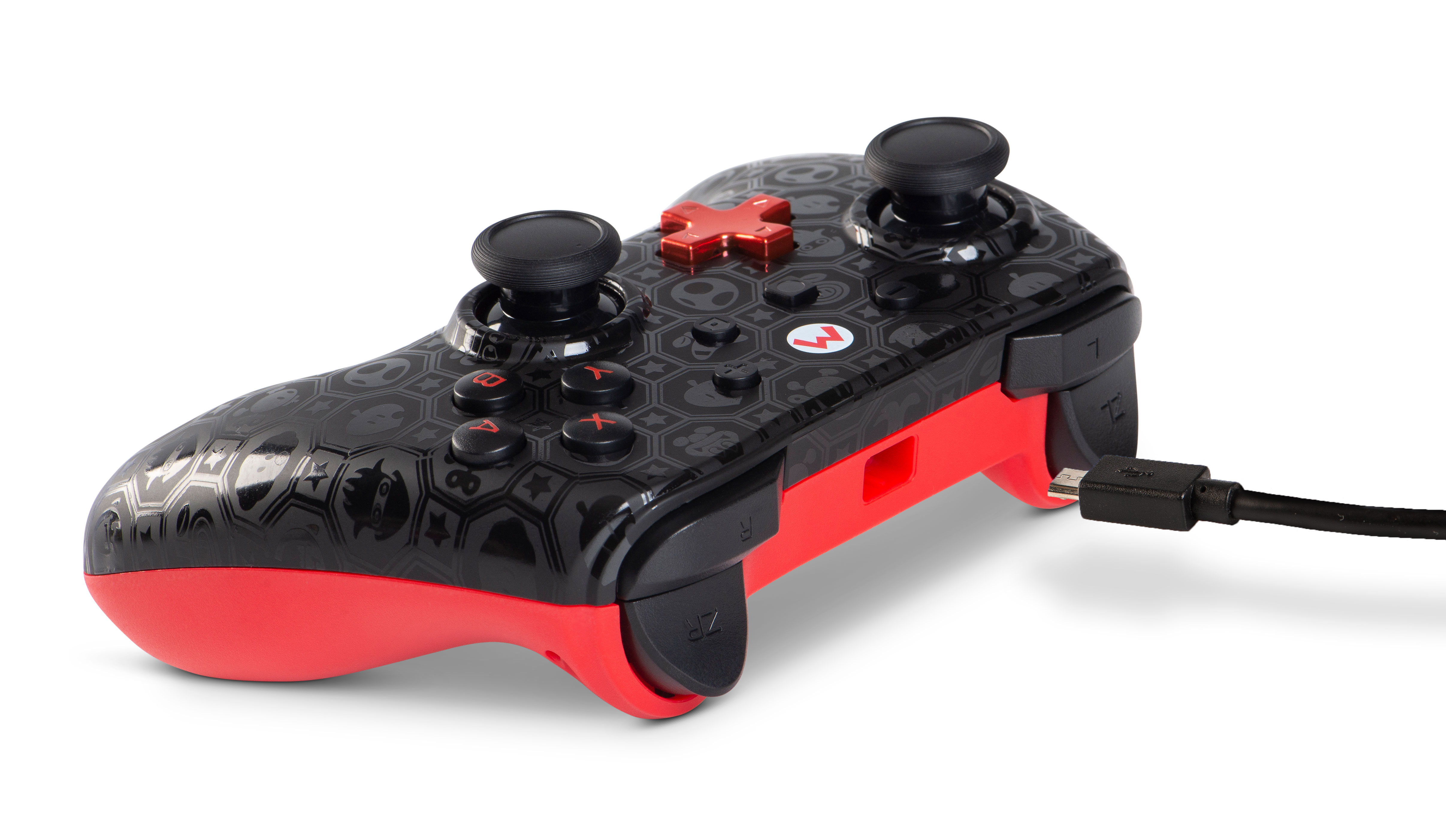 POWERA Switch Wired Controller Shadow Mario Controller Rot für Nintendo Switch