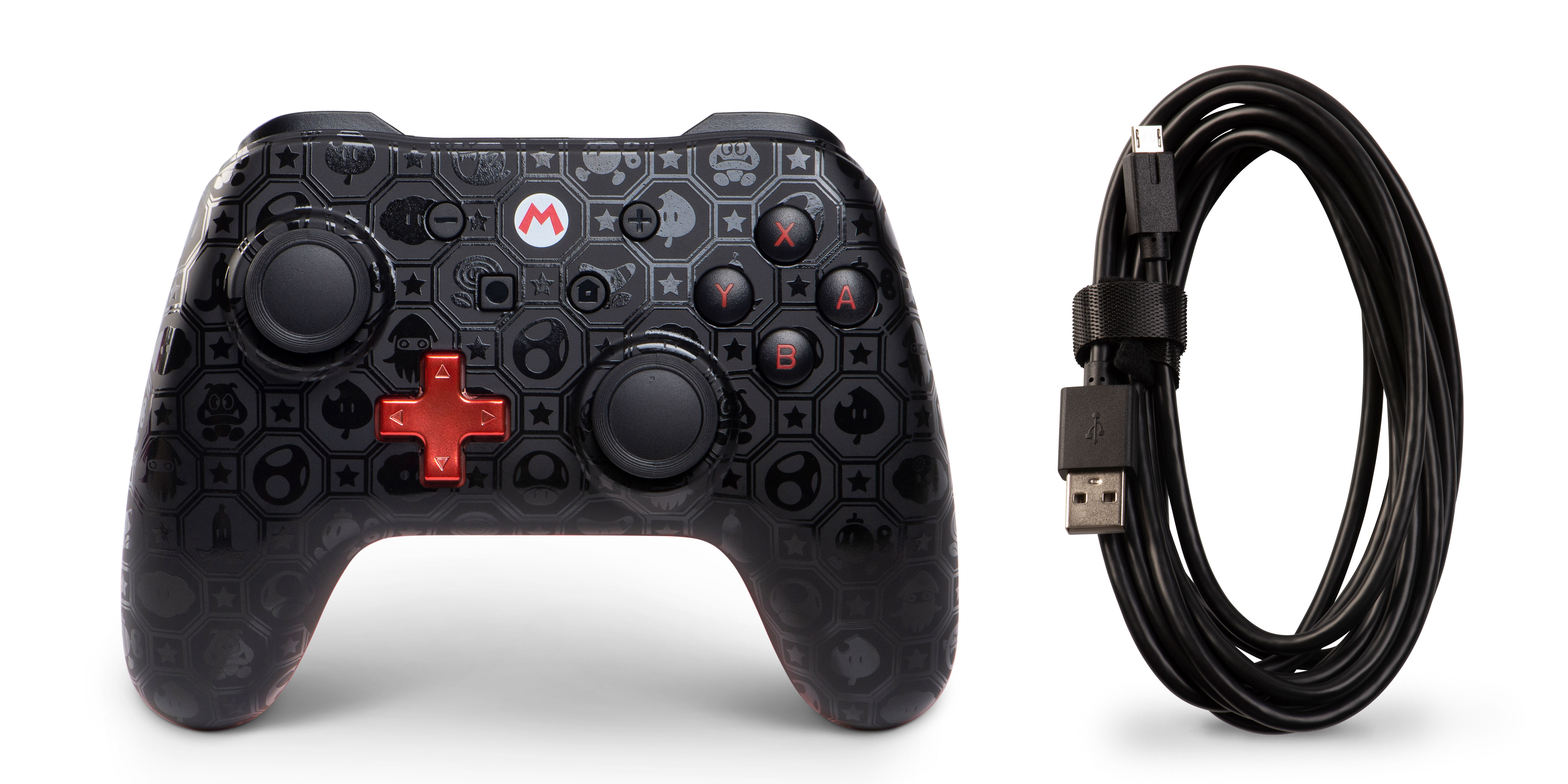 POWERA Switch Wired Controller Shadow Mario Controller Rot für Nintendo Switch