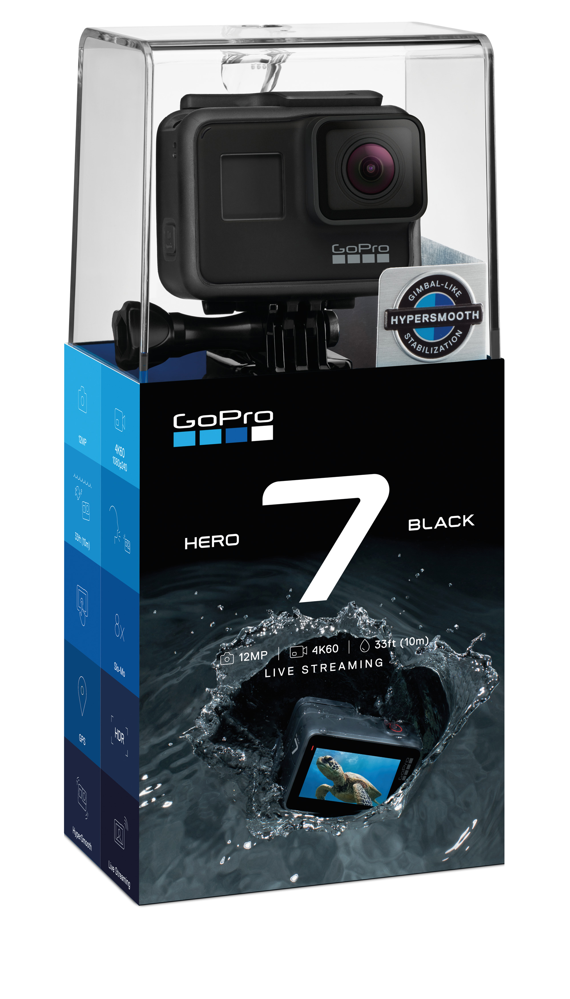 GOPRO HERO7 Black Action Cam , WLAN, Touchscreen