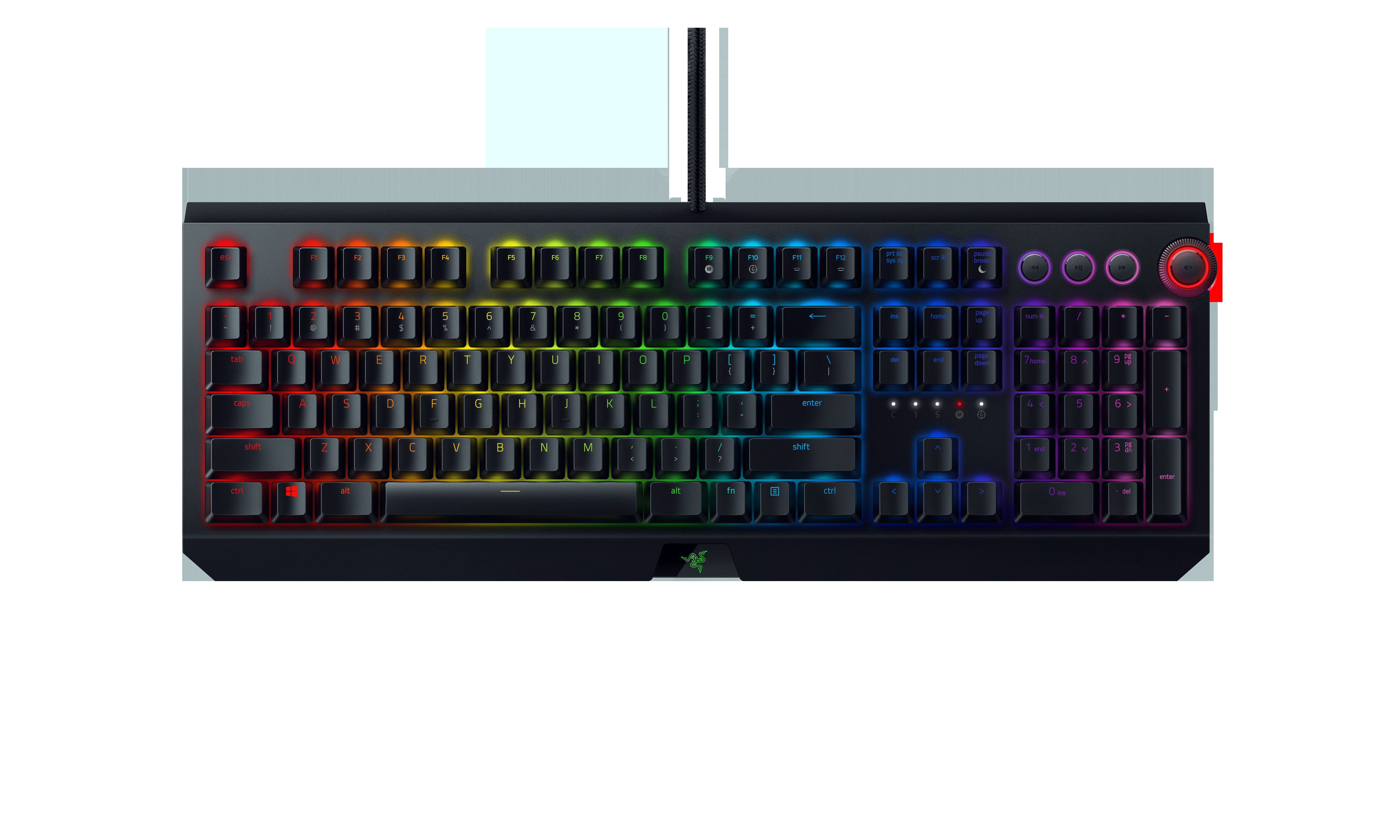RAZER Blackwidow Elite Green Switch - Taktile & Klicky, Gaming Tastatur, Mechanisch, Razer Green, kabelgebunden, Schwarz