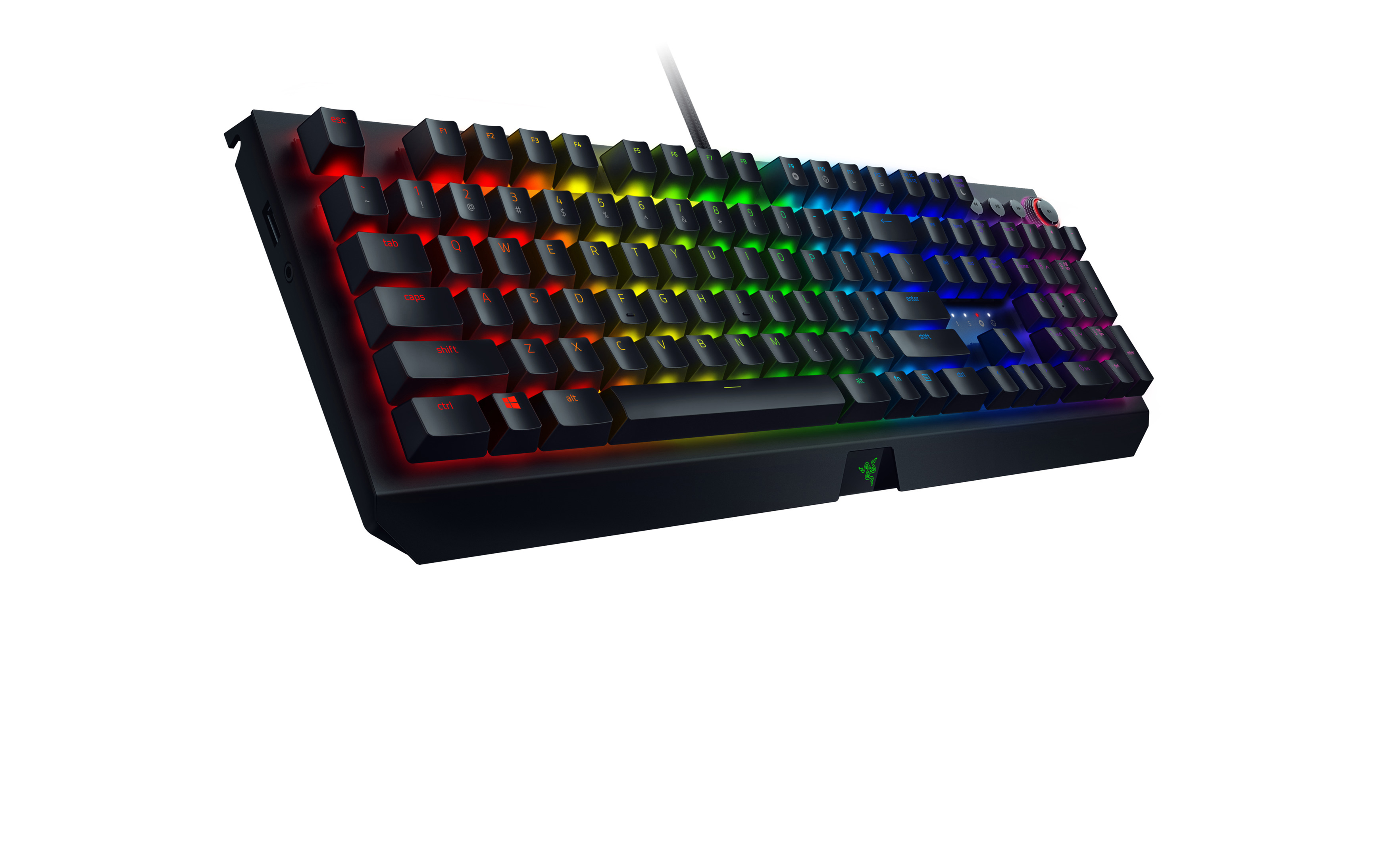 RAZER Blackwidow Elite Green Switch - Taktile & Klicky, Gaming Tastatur, Mechanisch, Razer Green, kabelgebunden, Schwarz