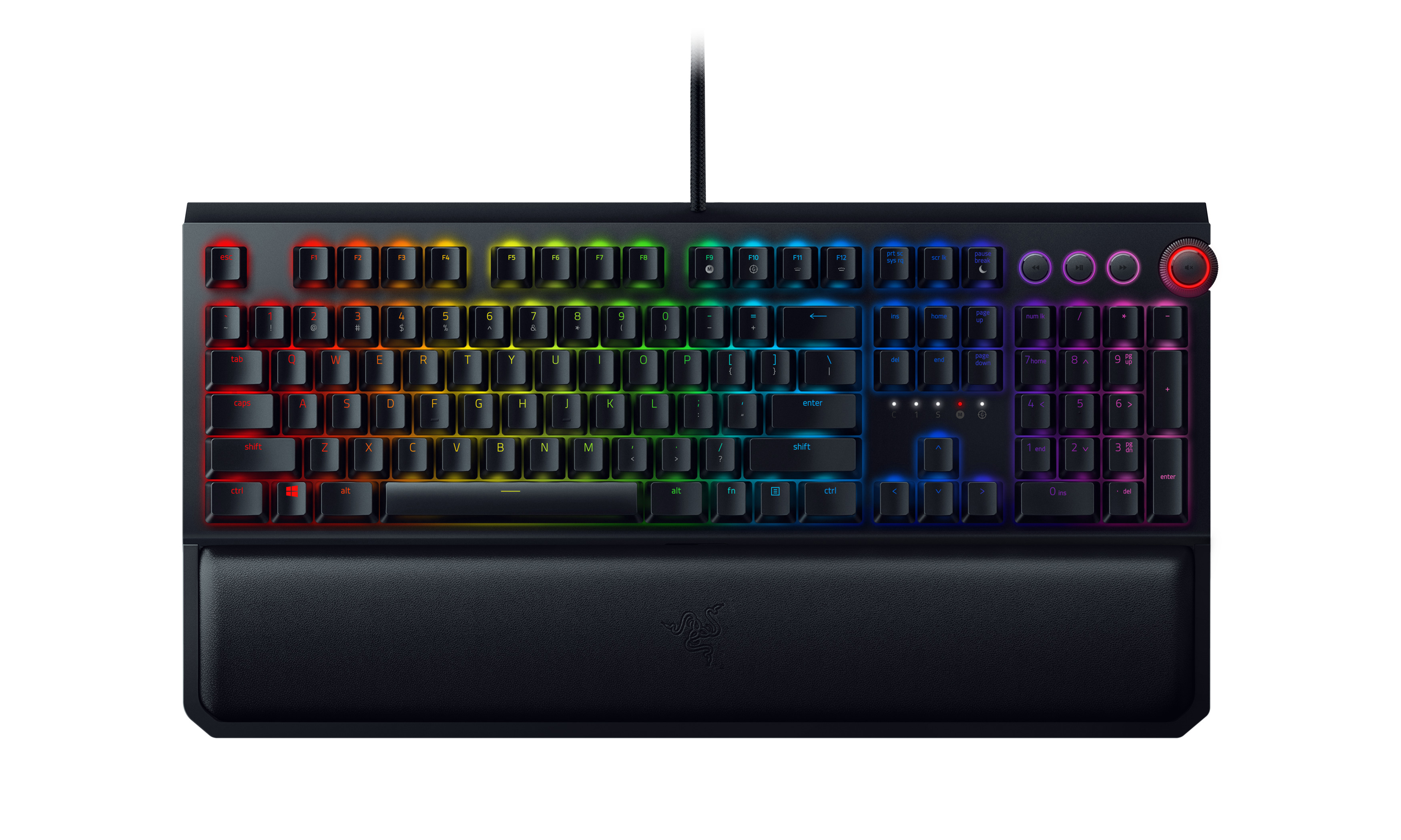 RAZER Blackwidow Elite Green Switch - Taktile & Klicky, Gaming Tastatur, Mechanisch, Razer Green, kabelgebunden, Schwarz