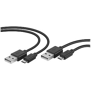 SPEEDLINK USB-kabel Stream Play & Charge voor PS4 (2 stuks) (SL-450104-BK)