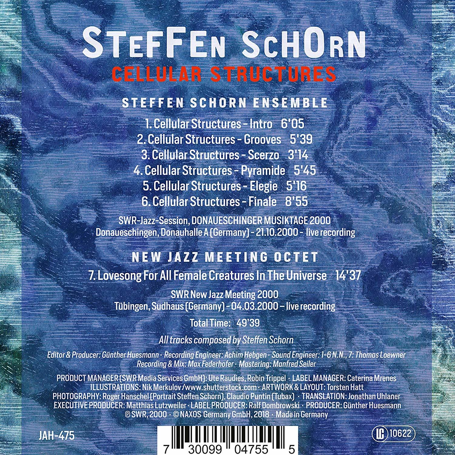 Steffen Schorn Ensemble - Cellular Structures  - (CD)