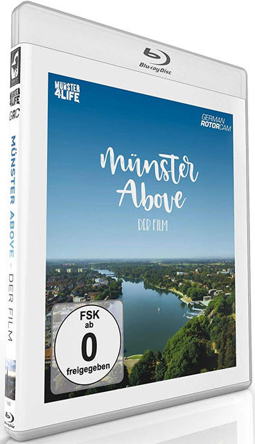 Blu-ray-Disc in einer Hülle, mit Stadtblick im Hintergrund und deutschem Text.