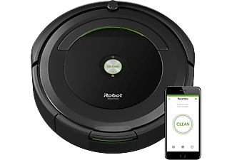 IROBOT iRobot Roomba 696 - Robot aspirapolvere - Tempo di ricarica 2 ore - Nero - Aspirapolvere robotico (Nero)