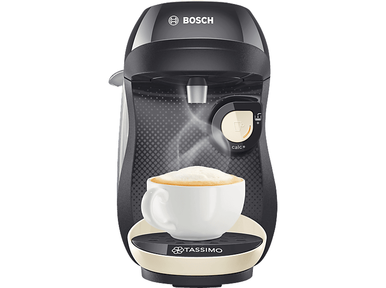 Bosch Tassimo Happy TAS1007 – Machine à café à capsules – Cafetière multi  boissons pour plus de 40 boissons – Avec technologie intellibrew – 1400 W –  Couleur : Crème : : Cuisine et Maison