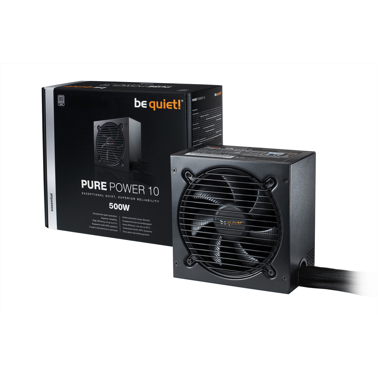BE QUIET Pure Power 10 PC-Netzteil 480 Watt