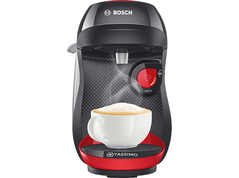 Rot/Schwarz Kapselmaschine Tassimo TAS1003 Happy BOSCH