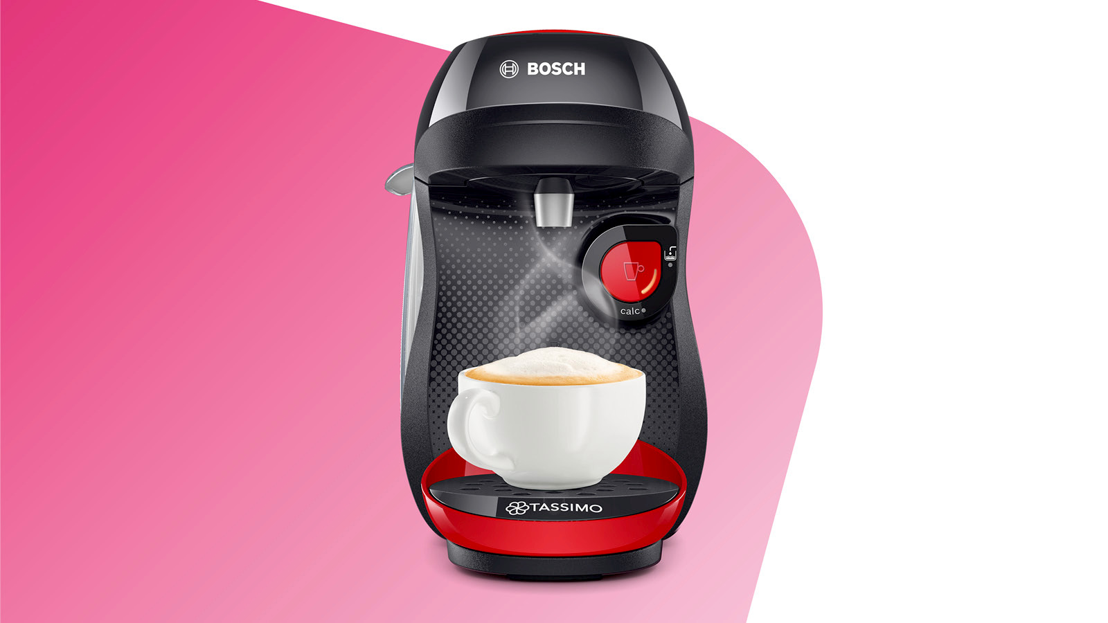 BOSCH TAS1003 Tassimo Happy Kapselmaschine Rot/Schwarz
