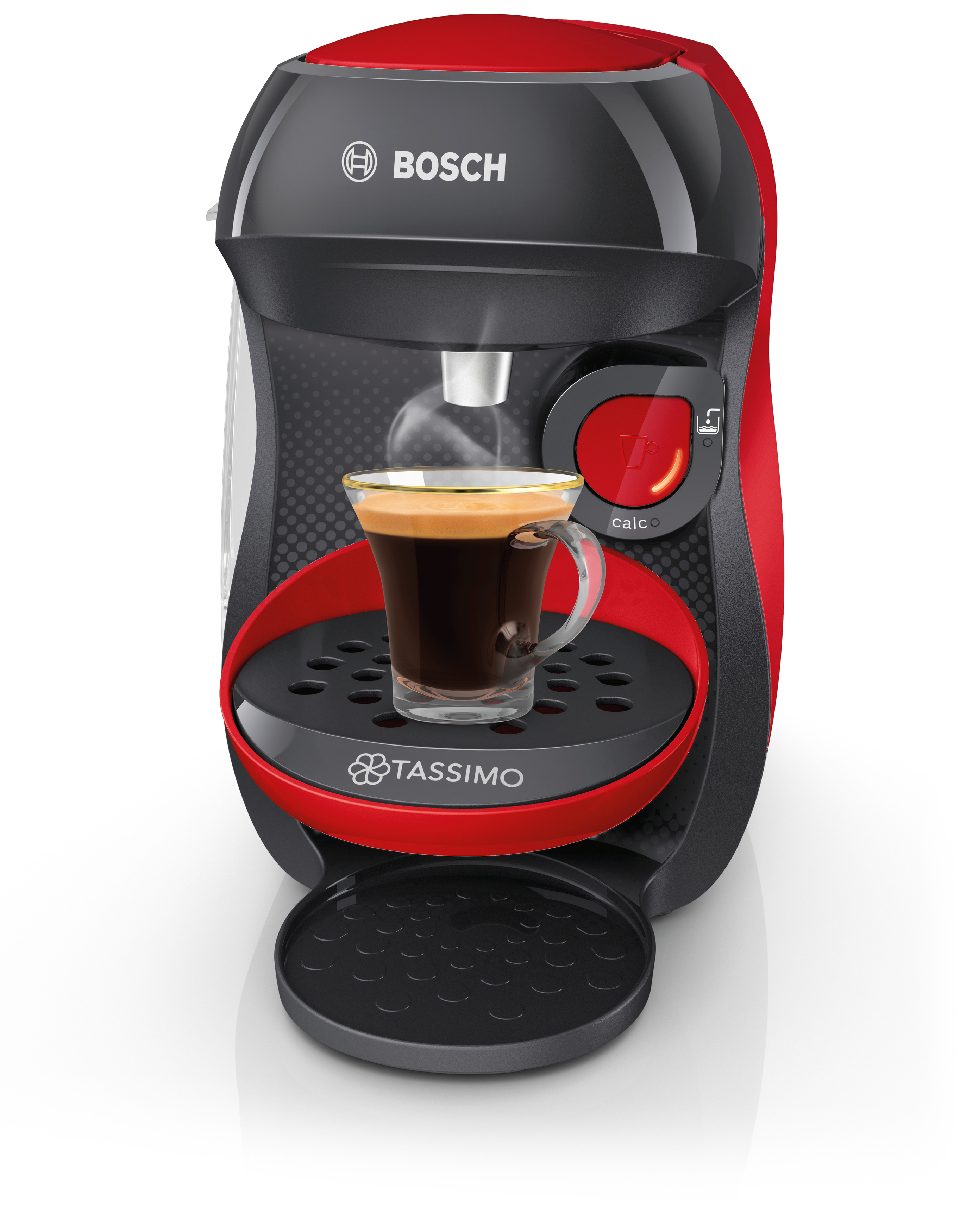 BOSCH TAS1003 Tassimo Happy Kapselmaschine Rot/Schwarz