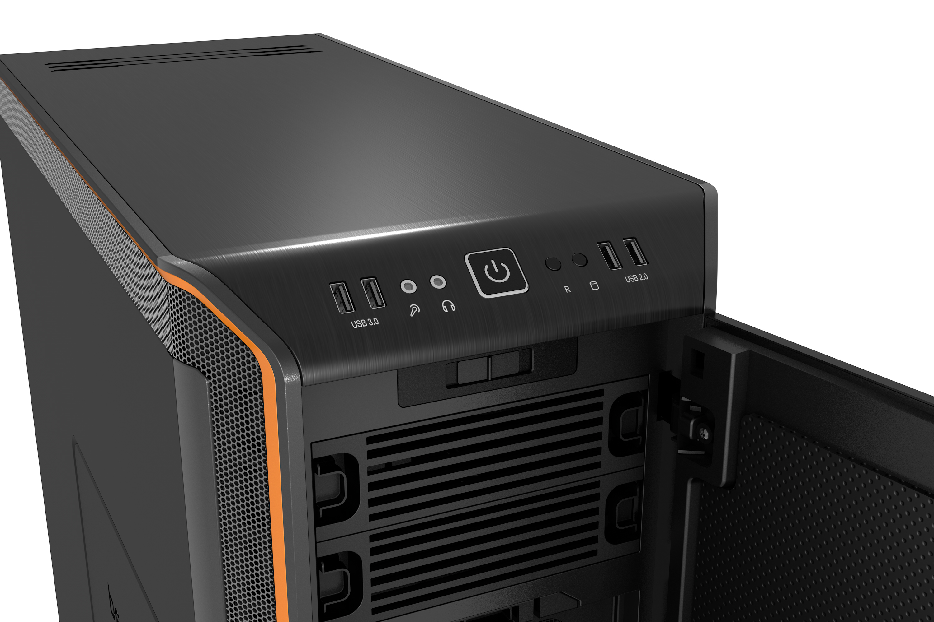 BE QUIET! BG010 Dark Base PC-Gehäuse, Orange