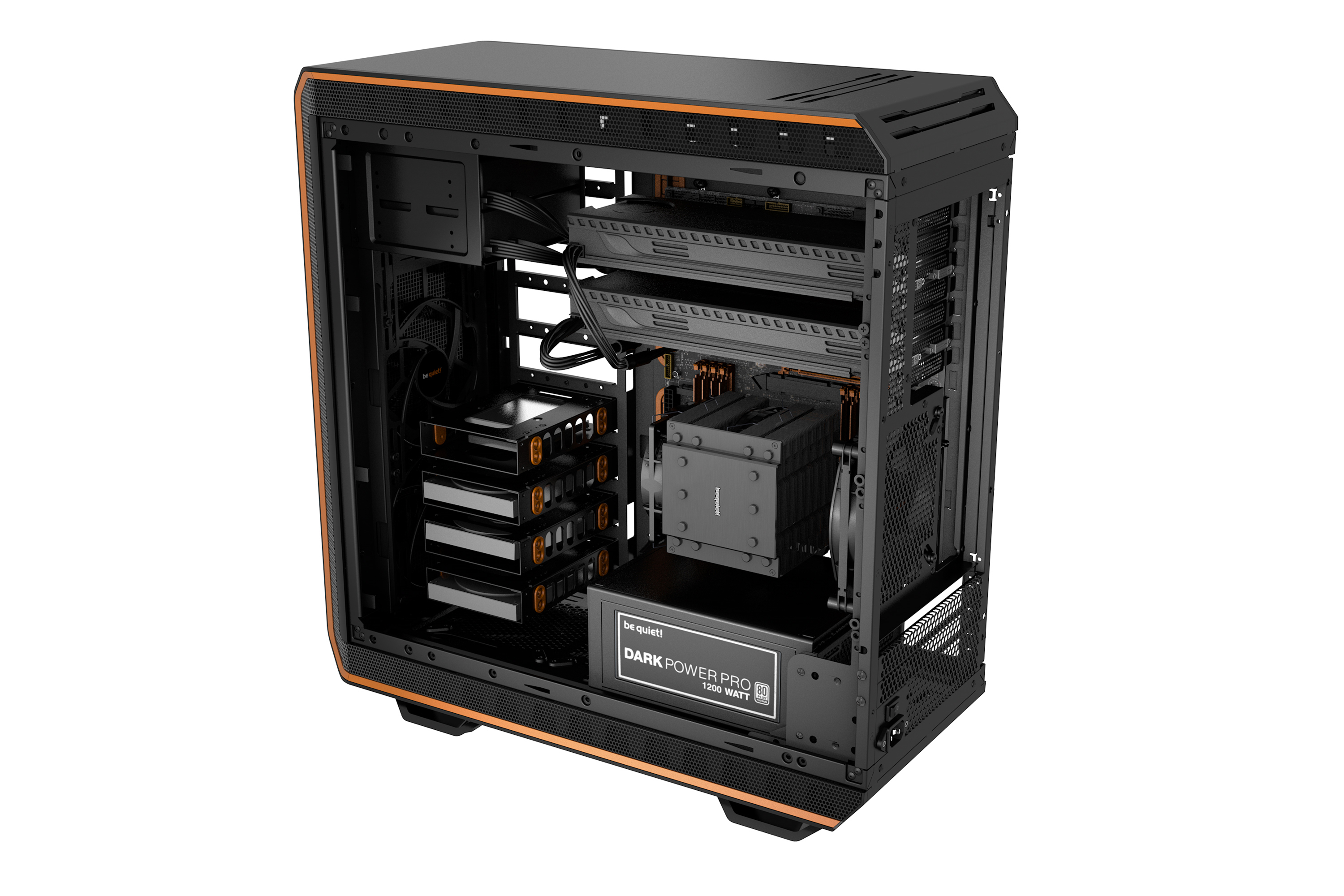 BE QUIET! BG010 Dark Base PC-Gehäuse, Orange