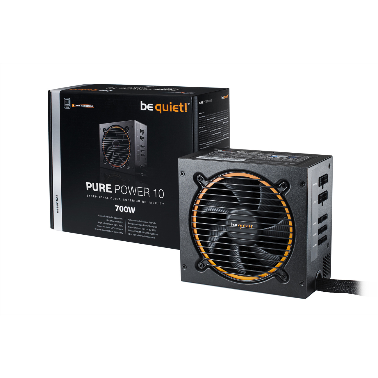 BE QUIET Pure Power 10 CM PC-Netzteil 672 Watt