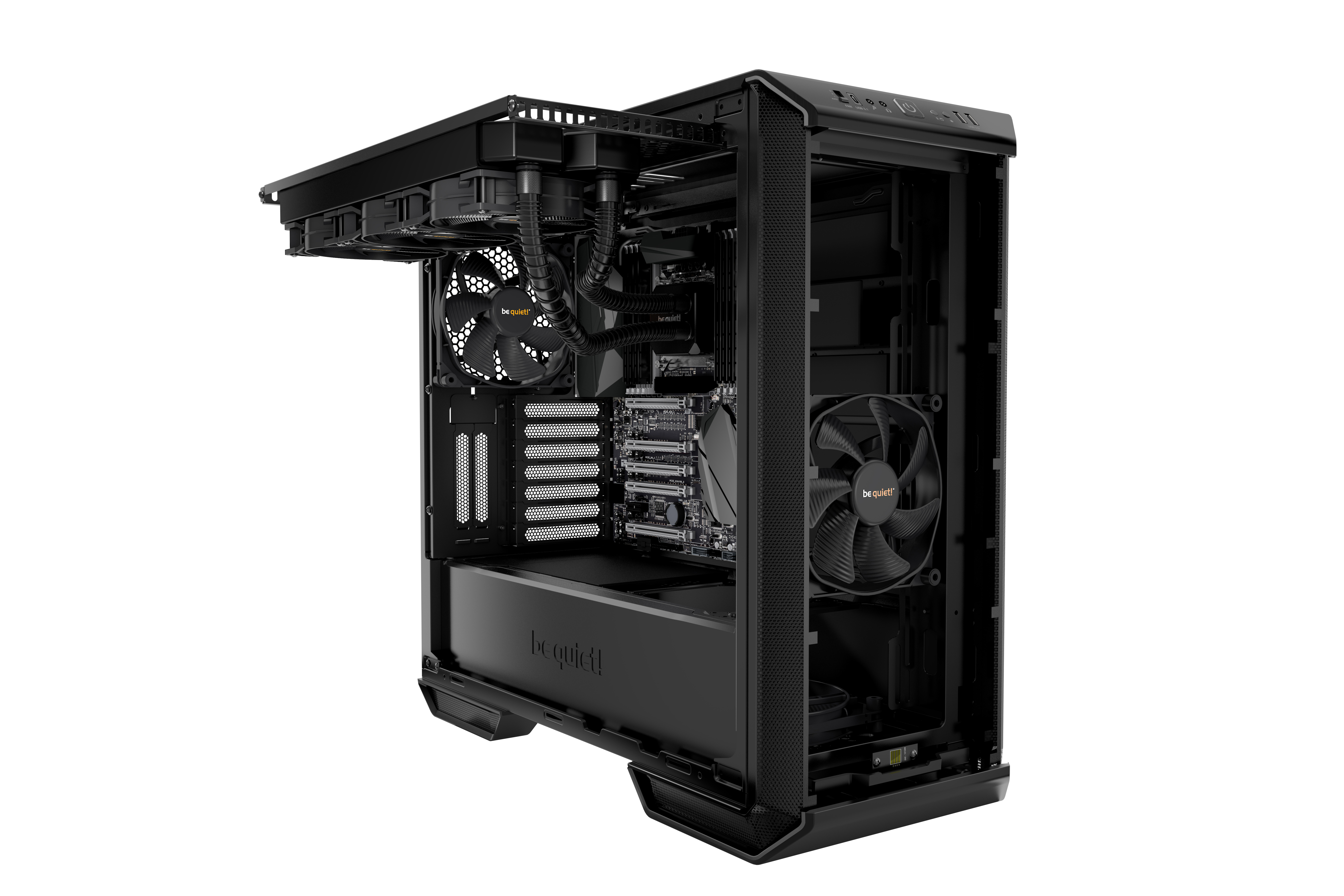 BE QUIET! DARK BASE 700 RGB PC-Gehäuse, RBG LED front panel (Weiß/Rot/Grün/Blau/Orange/Lila)