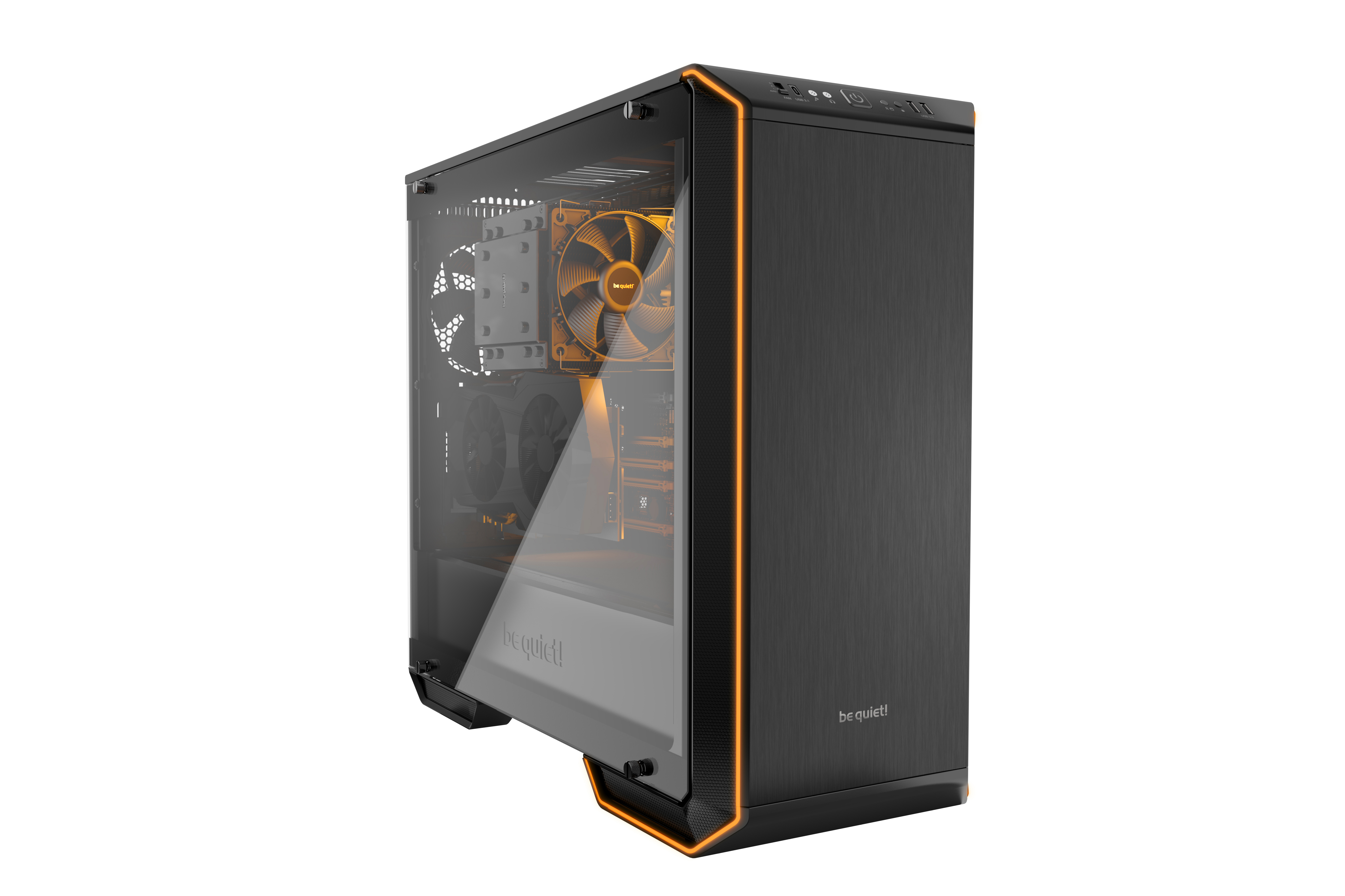 BE QUIET! DARK BASE 700 RGB PC-Gehäuse, RBG LED front panel (Weiß/Rot/Grün/Blau/Orange/Lila)