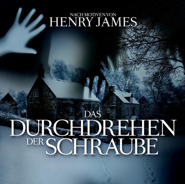 Buchcover mit einer Spukhausszene, Text über eine Geschichte.