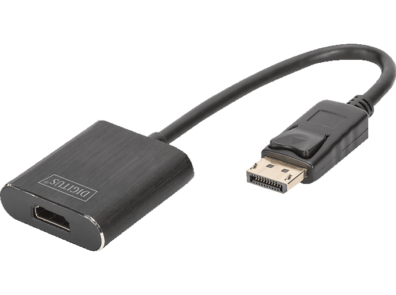 DIGITUS DA-70472 HDMI Konverter, Adapter, Ultra HD (4K2K/60Hz) Schwarz  DisplayPort, Schwarz