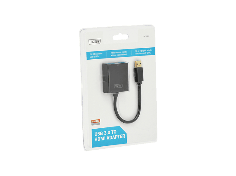 DIGITUS DA-70841 USB 3.0 auf HDMI Adapter, 1080p FHD, Schwarz — Foto 3 von 3