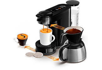 PHILIPS SENSEO HD6594/60 Senseo Switch 3-in-1 Kaffebryggare - Svart