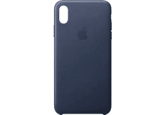 APPLE Läderfodral iPhone XS MAX (Kompatibel med trådlös laddning) - Midnattsblå