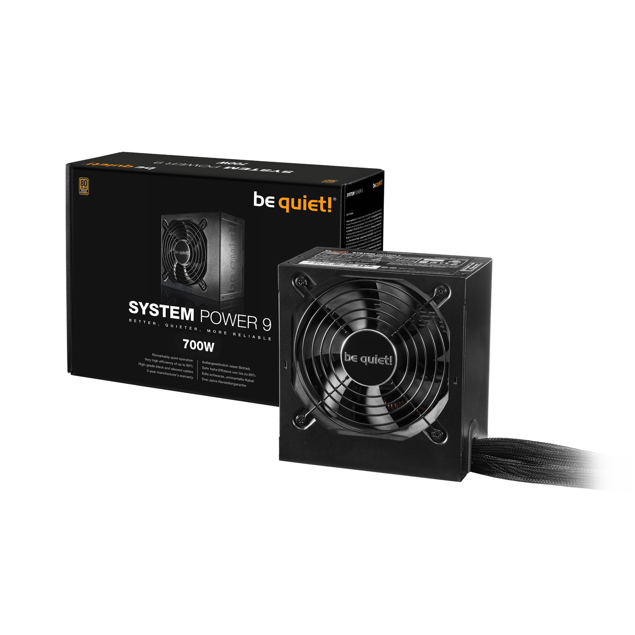 BE QUIET! System Power 9 PC-Netzteil 700 Watt