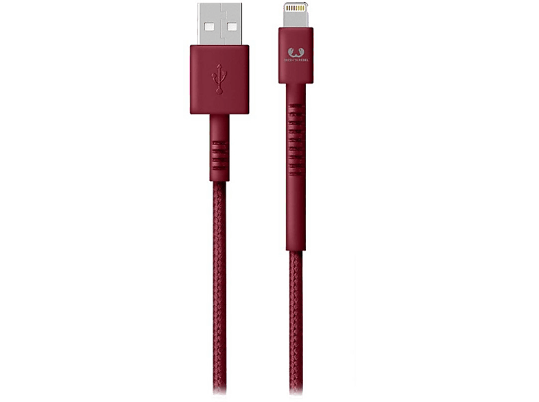 FRESH N REBEL Kabel USB - Lightning Fabriq 3 m Ruby (2LCF300RU)