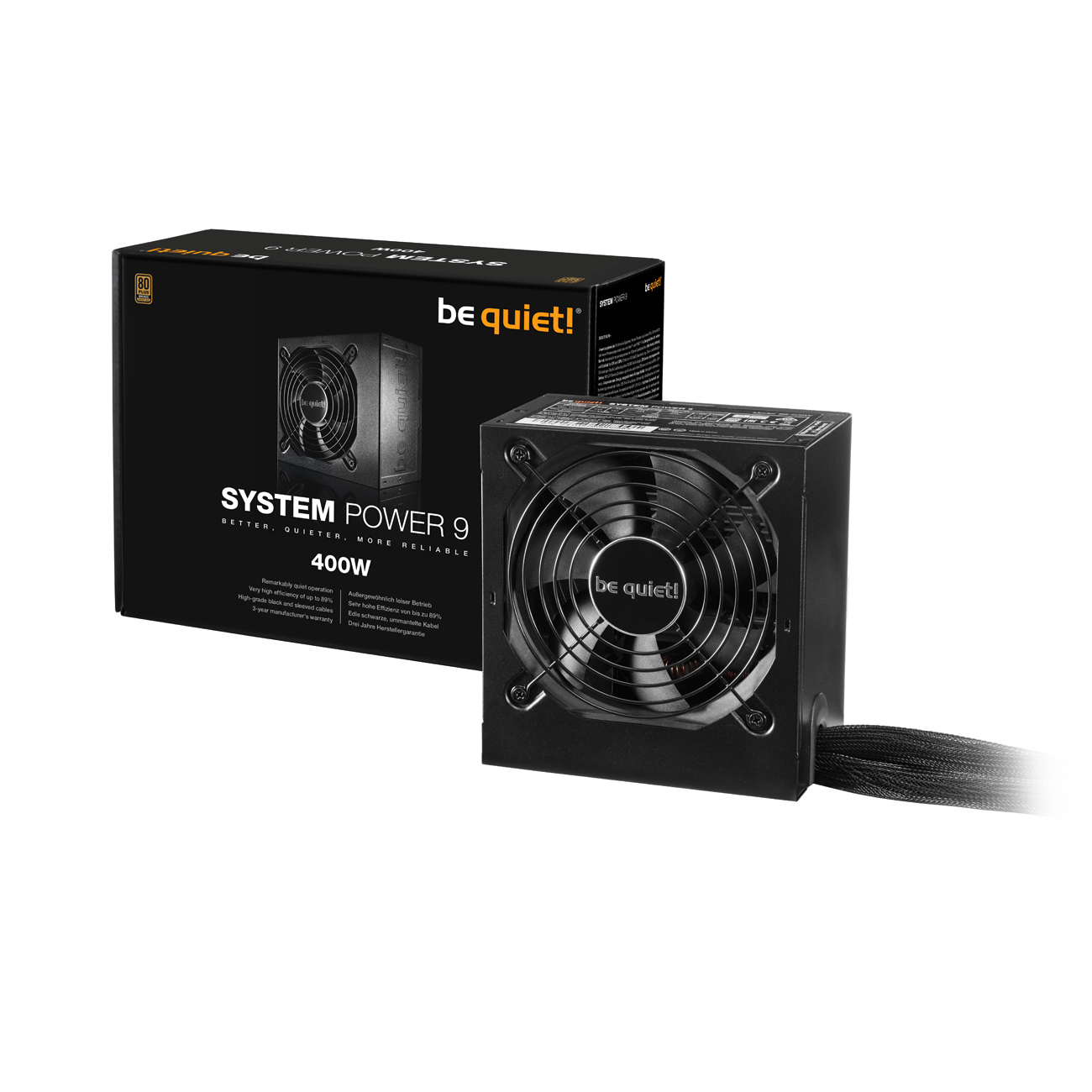 BE QUIET! SYSTEM POWER 9 PC-Netzteil 400 Watt