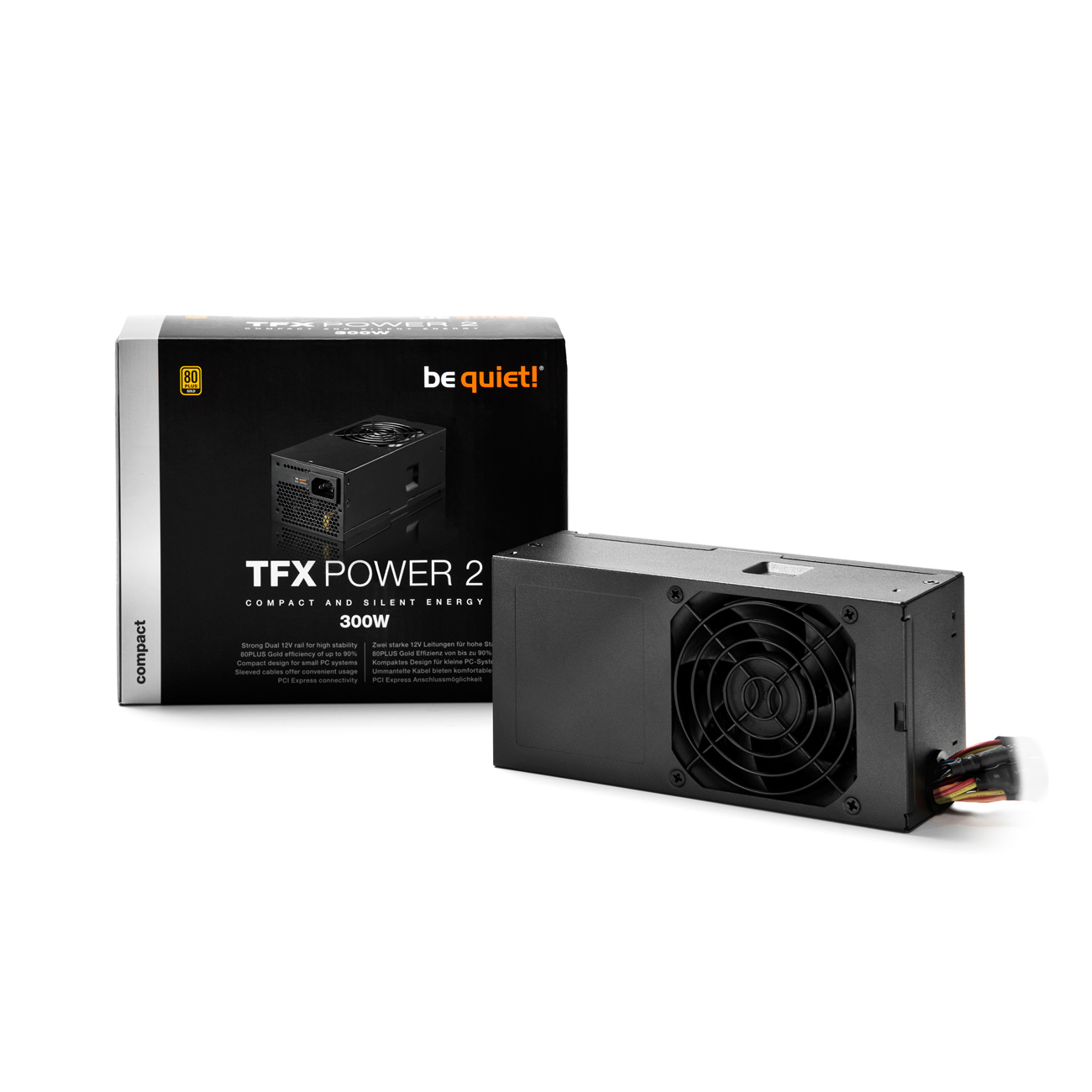 2 BE 300 Watt TFX POWER PC-Netzteil QUIET