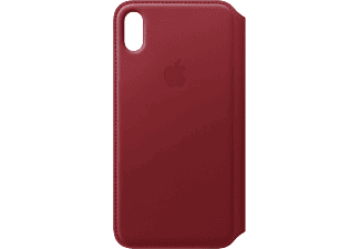 APPLE iPhone Xs Max Leather Folio Rood