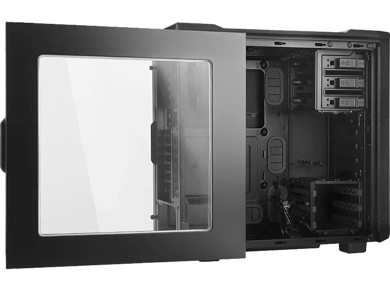 QUIET WINDOW PC-Gehäuse, SILENT Schwarz 600 BE BASE