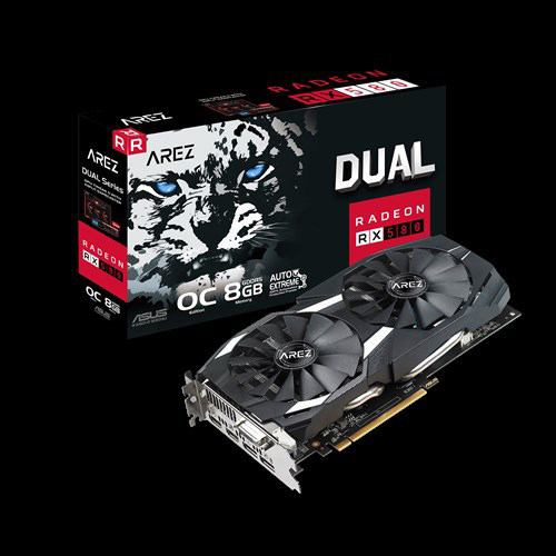 ASUS Radeon™ RX 580 AREZ Gaming OC 8GB (90YV0AQB-M0NA00) (AMD, Grafikkarte)