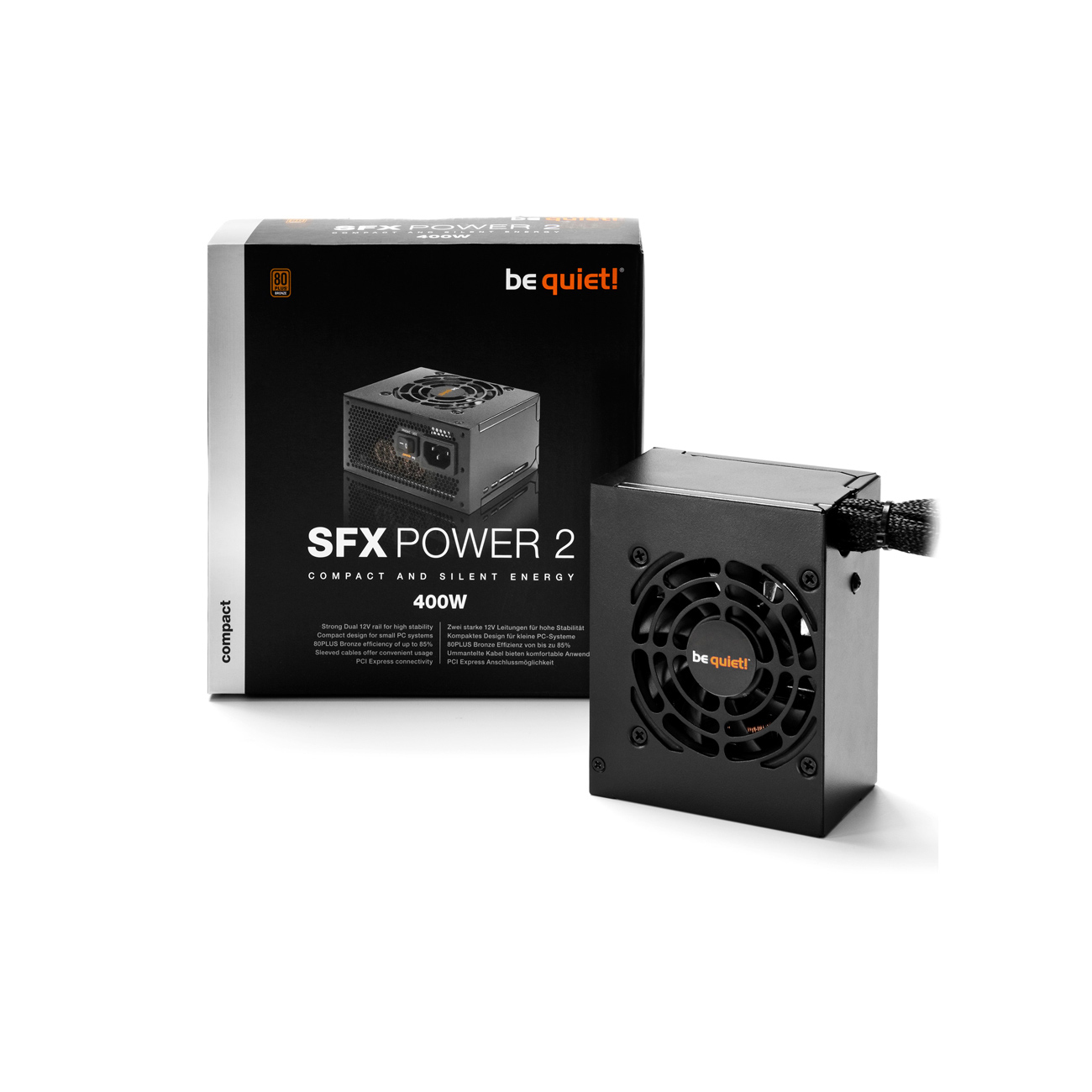 BE QUIET 400 2 Watt POWER PC-Netzteil SFX