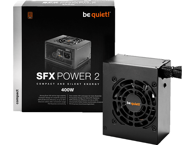 BE QUIET 400 2 Watt POWER PC-Netzteil SFX