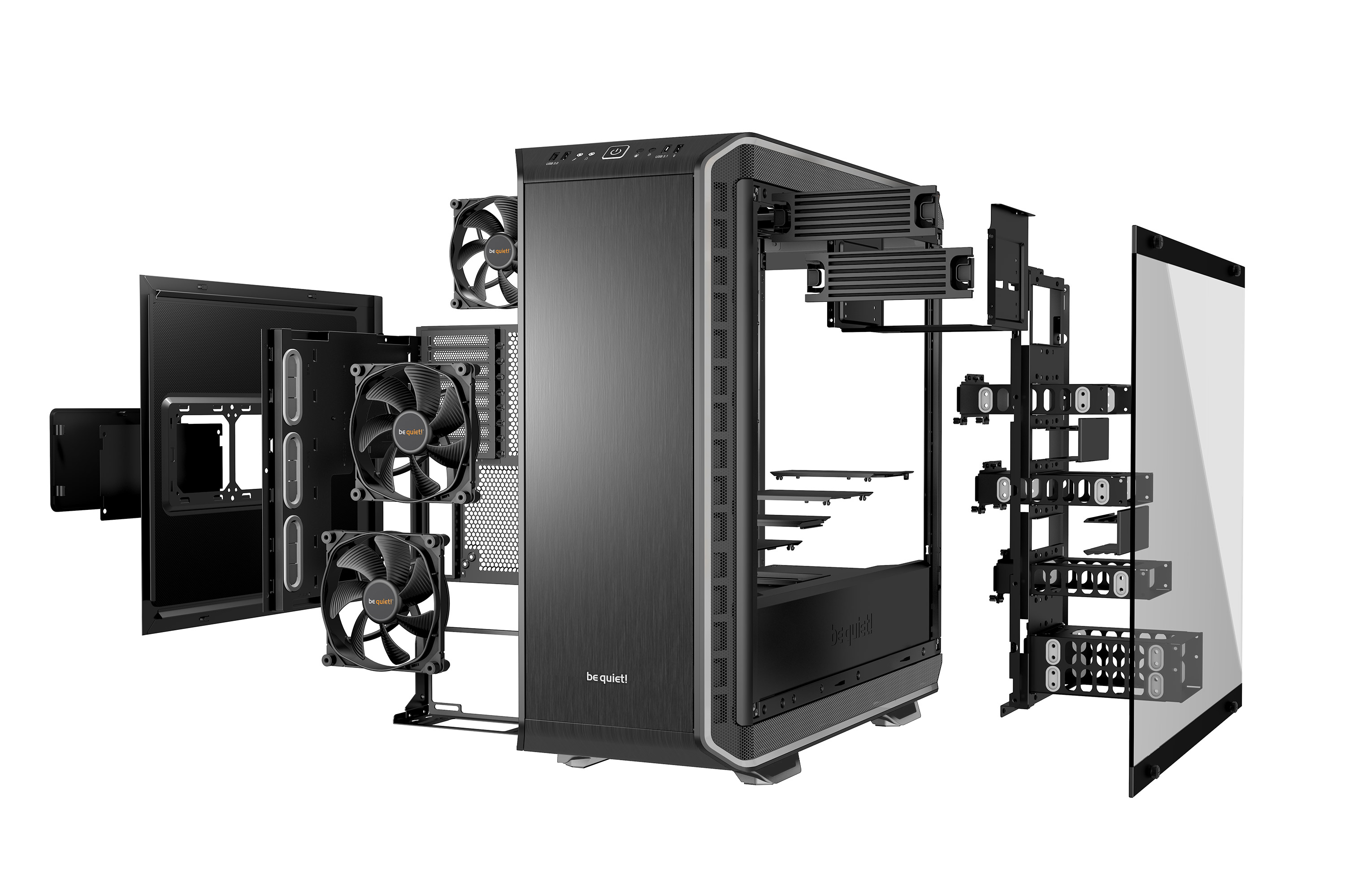 BE QUIET! DARK BASE PRO 900 rev. 2 PC-Gehäuse, Silber