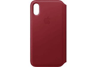 APPLE iPhone Xs Leather Folio Rood