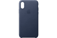 APPLE iPhone Xs Leather Case Blauw