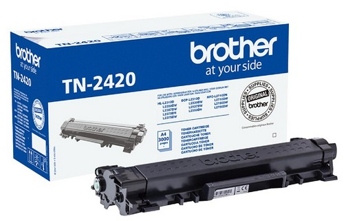 Brother Tn2420 Negro original de larga para las impresoras hll2310d hll2350dw hll2370dn hll2375dw dcpl2510d dcpl2530dw dcpl2550dn mfcl2710dw mfcl2730dw mfcl2750dw toner 045 1300