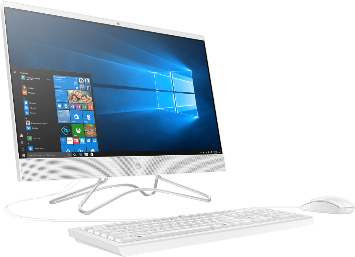 HP 24-f0004nz - All-in-One-PC (23.8 ", 1 TB HDD, Weiss)
