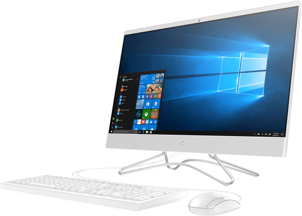 HP 24-f0004nz - All-in-One-PC (23.8 ", 1 TB HDD, Weiss)