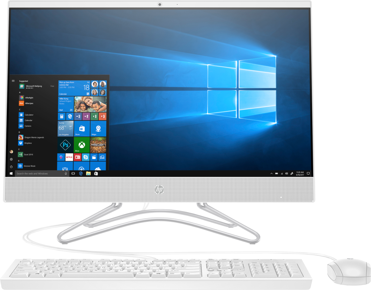 HP 24-f0004nz - All-in-One-PC (23.8 ", 1 TB HDD, Weiss)